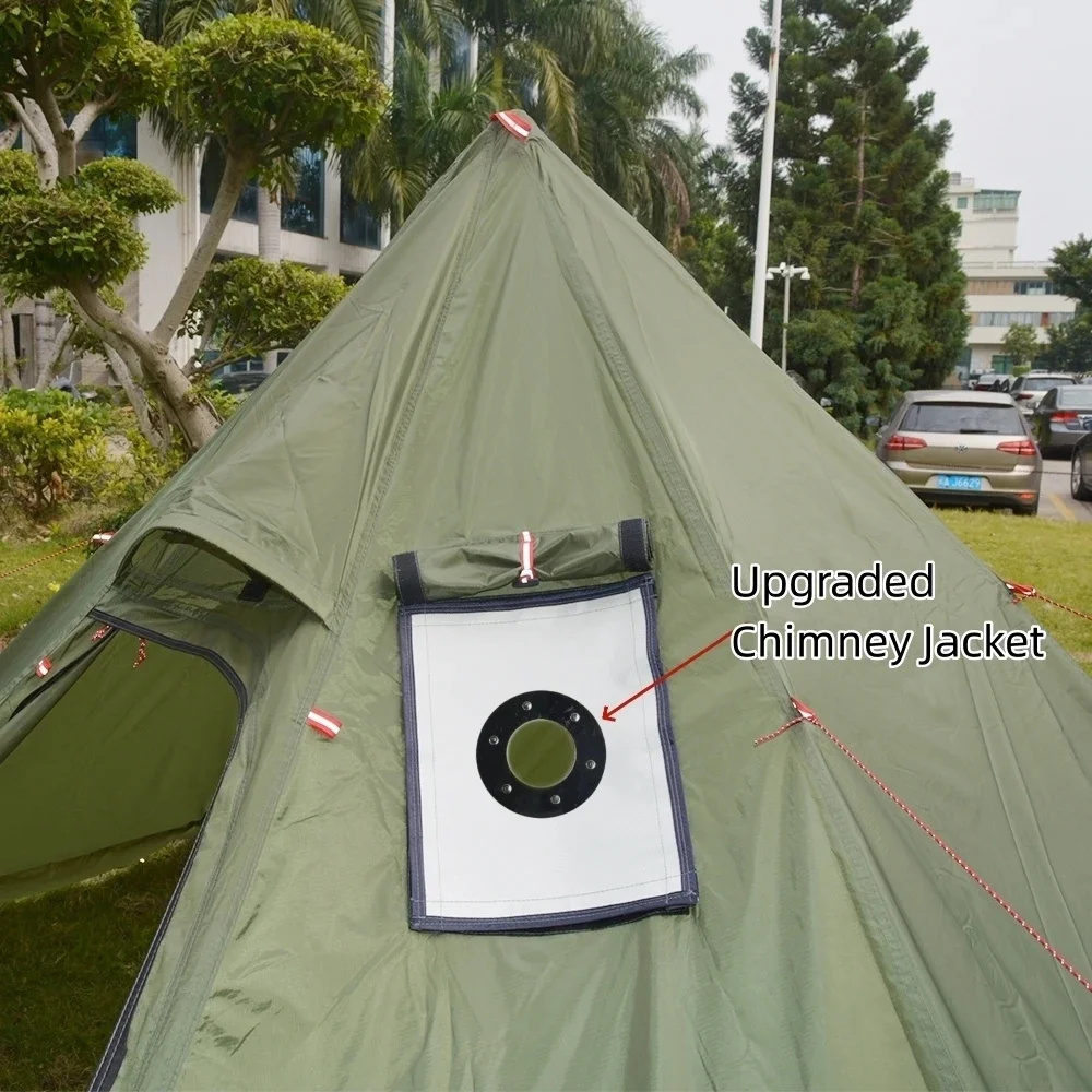 New Pyramid Tent With Snow Ski - Camping Cooking Snow recension och pris