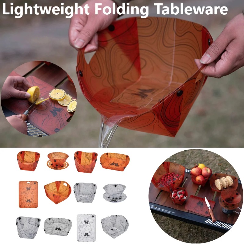 Foldable Camping Tableware Por - Camping Cooking Pack recension och pris