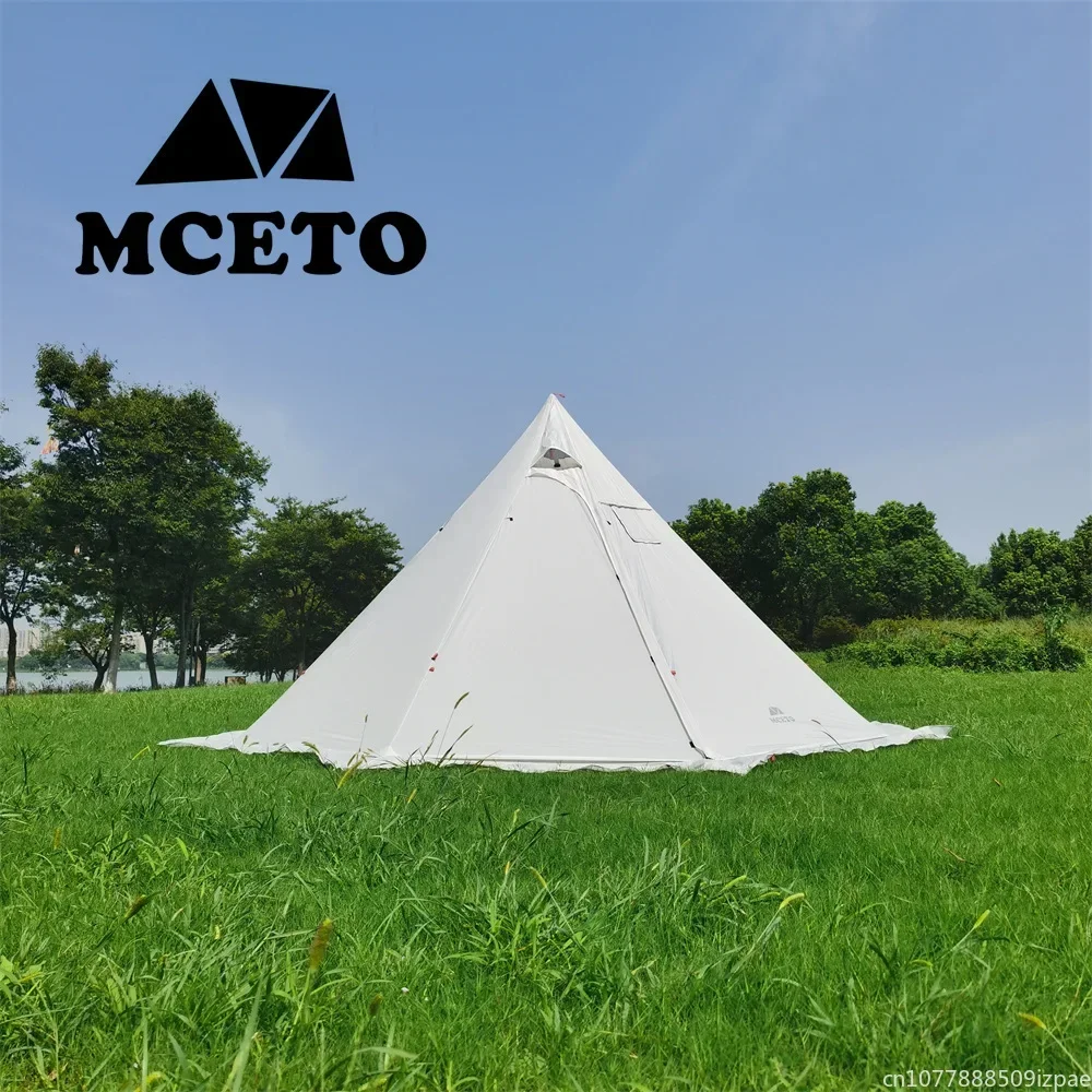 hot Pyramid Tent With Snow Ski - Camping Cooking Snow recension och pris