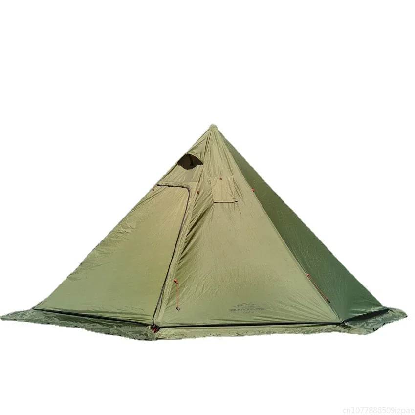 hot Pyramid Tent With Snow Ski - Camping Cooking Snow recension och pris