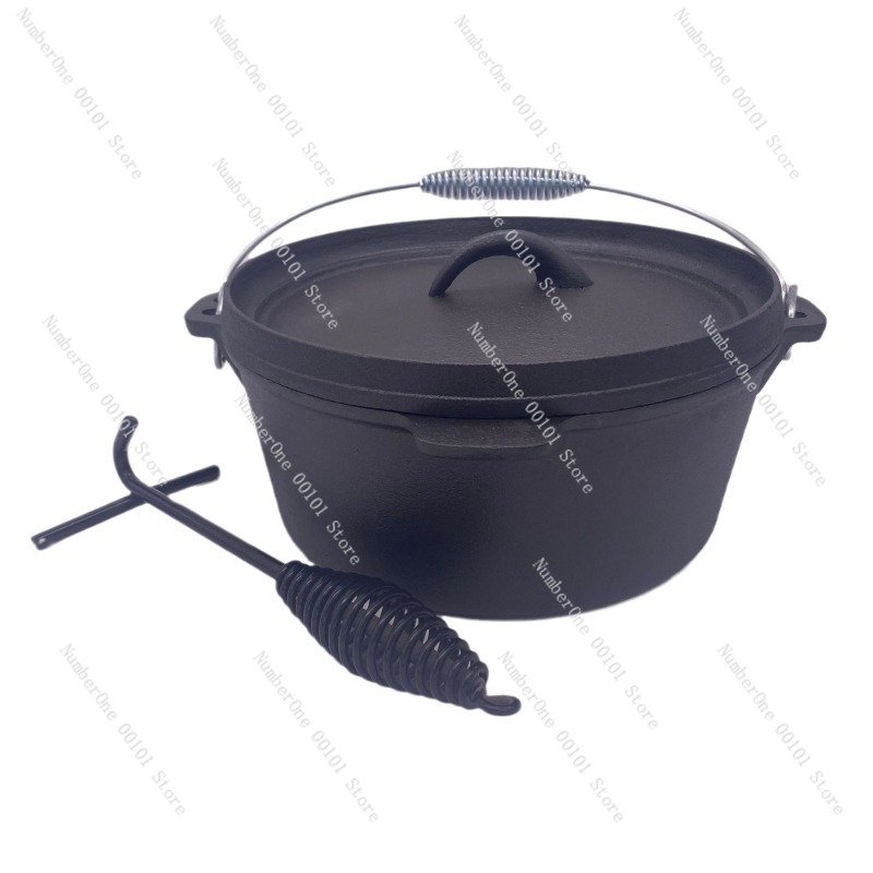 Heavy Duty Cast Iron Dutch Ove - Camp Dutch Oven Cast recension och pris