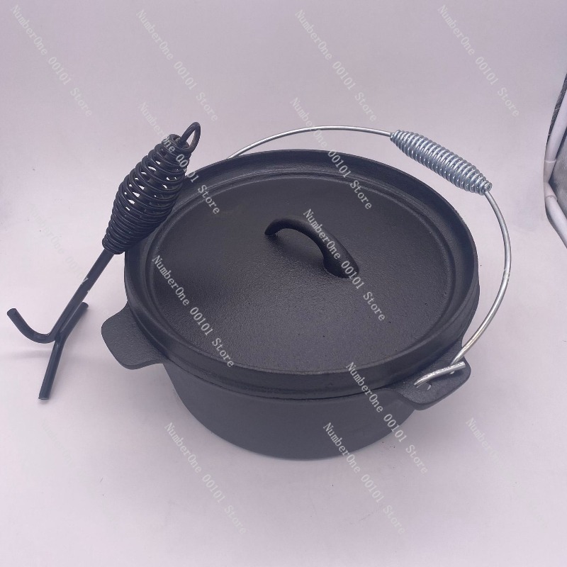 Heavy Duty Cast Iron Dutch Ove - Camp Dutch Oven Cast recension och pris